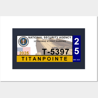 2025 Titanpointe NSA Building Parking Permit Posters and Art